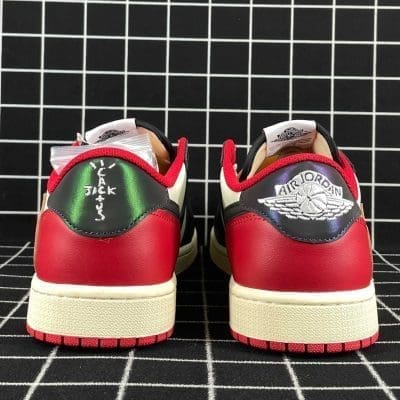 Travis Scott x Air Jordan 1 TS White Black University Red Replica