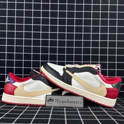 Travis Scott x Air Jordan 1 TS White Black University Red Replica