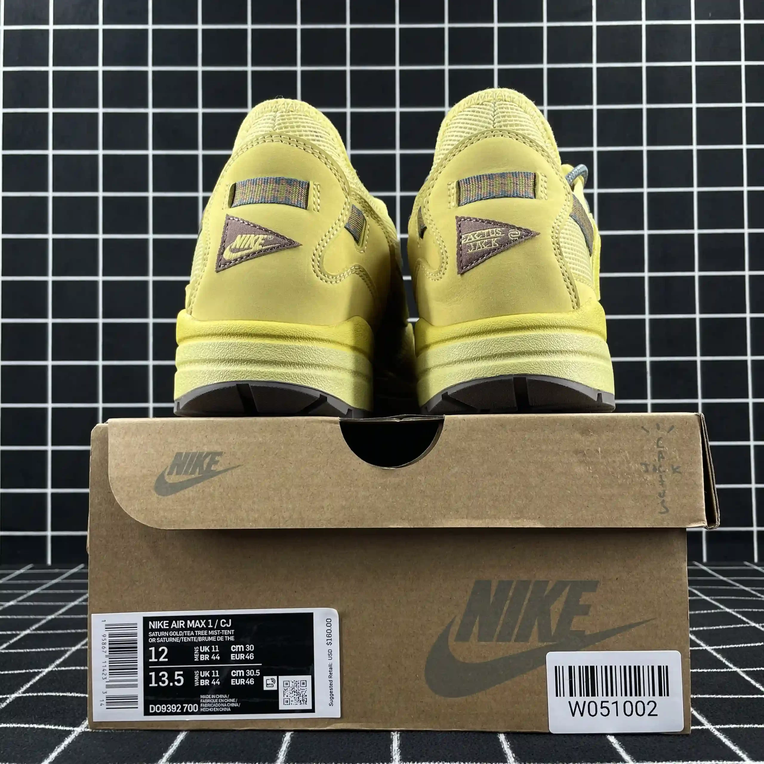 Nike Air Max 1 Travis Scott Cactus Jack Saturn Gold Replica