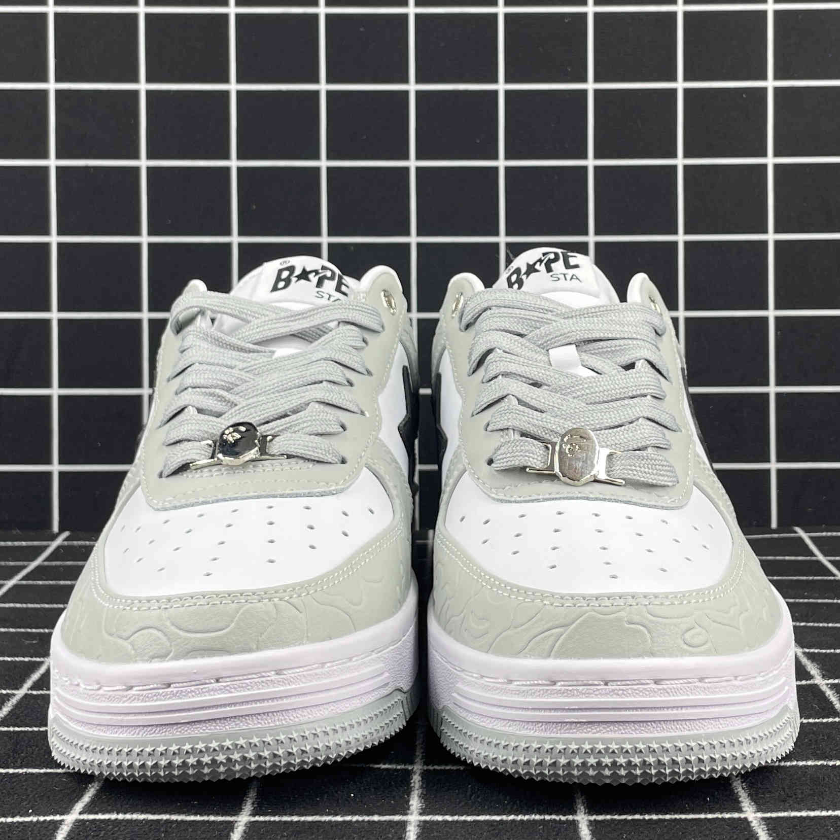 A Bathing Ape Bape Sta Low Grey Black Replica