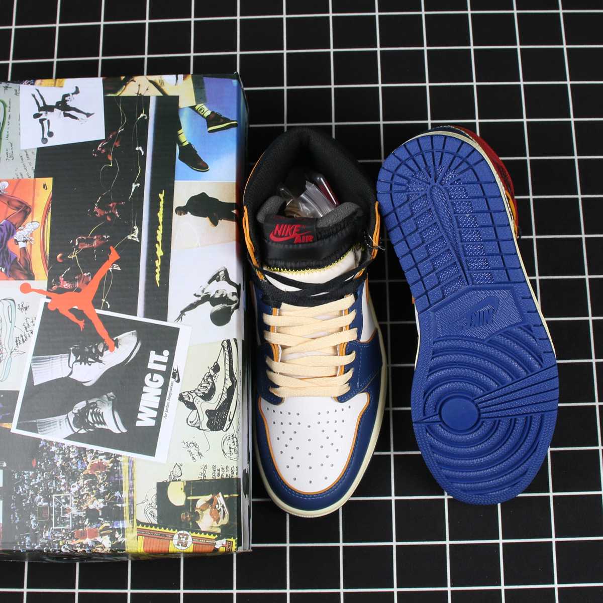 Jordan 1 Retro High Union Los Angeles Blue Toe Replica