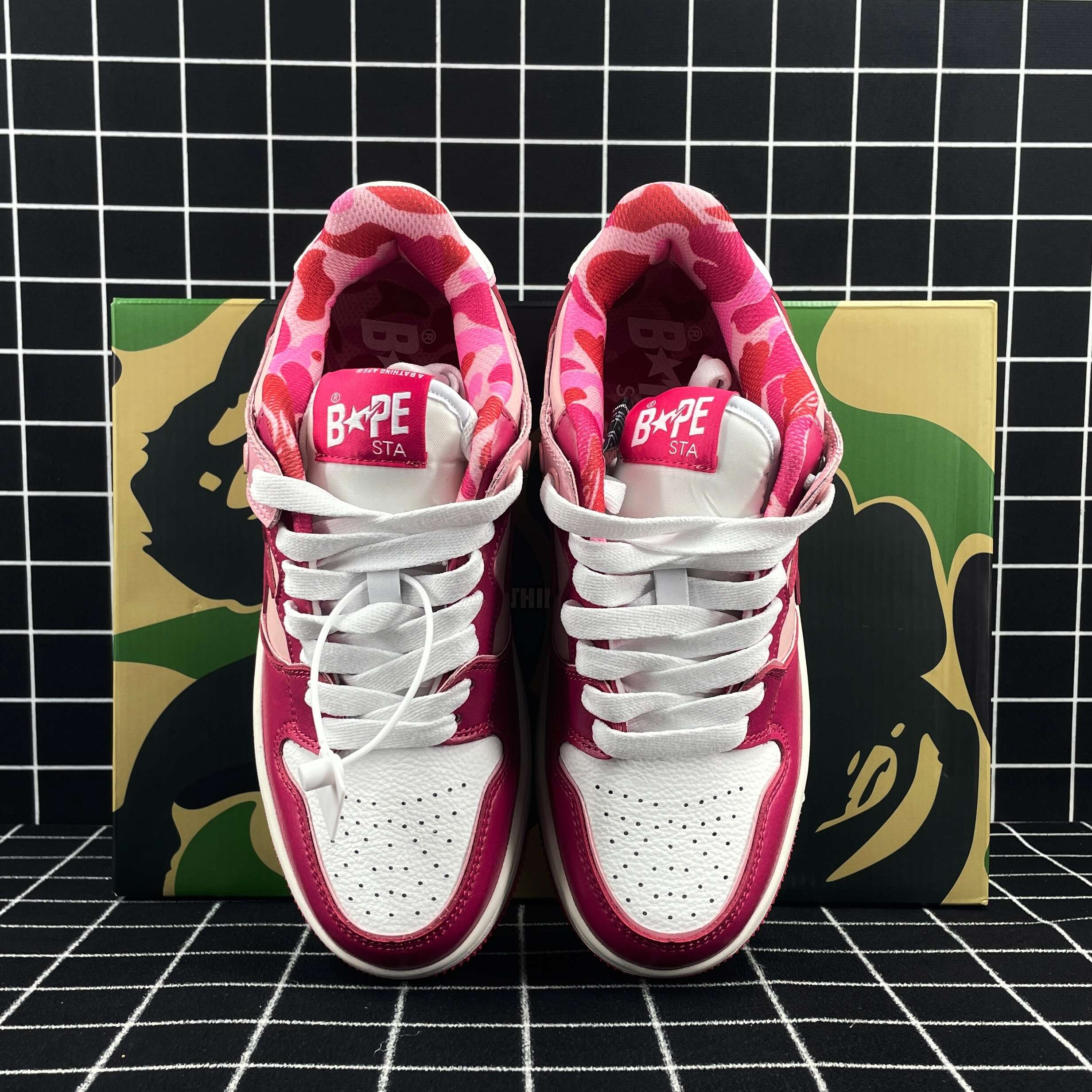 A Bathing Ape Bape Sk8 Sta ABC Camo Pink (2022) Replica