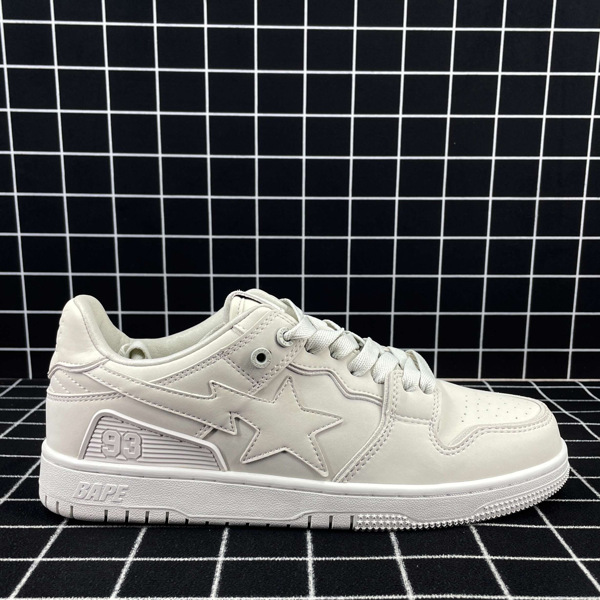 A Bathing Ape Bape Sk8 Sta Triple White Replica