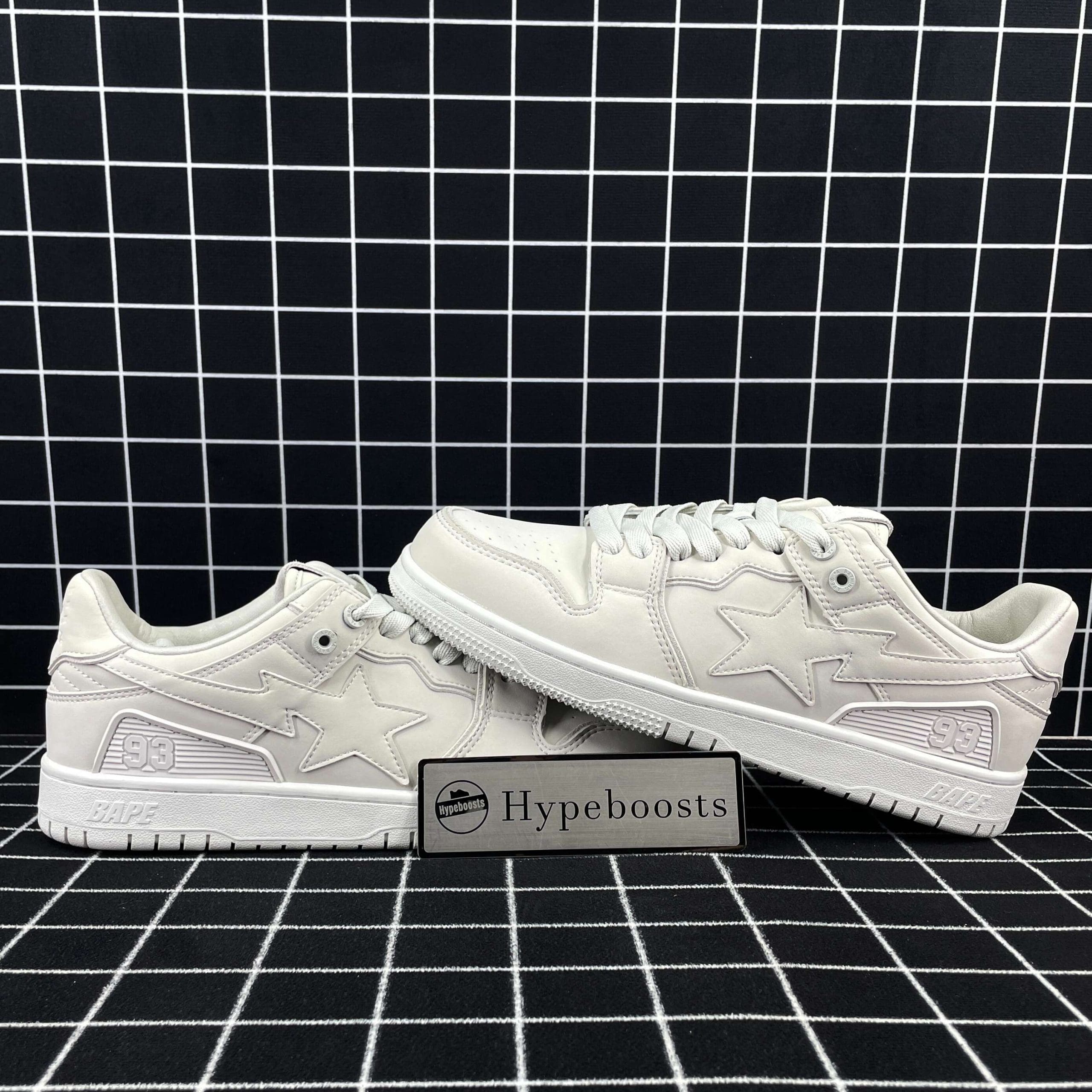 A Bathing Ape Bape Sk8 Sta Triple White Replica