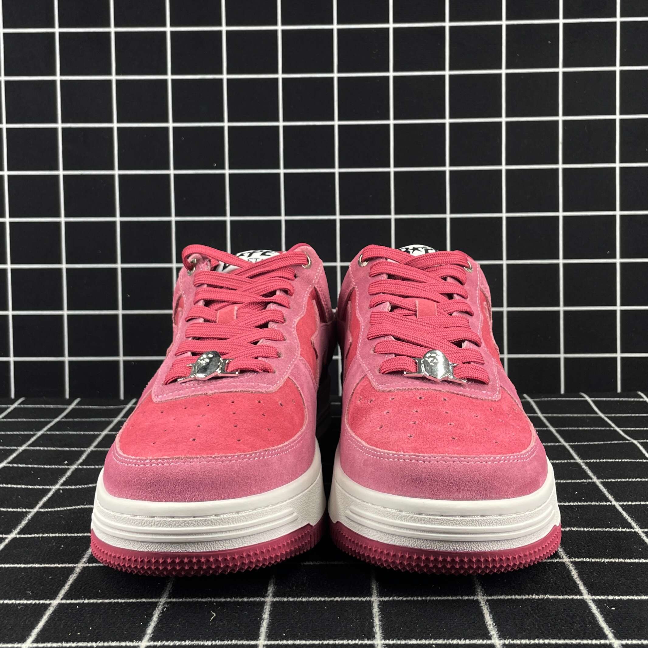 A Bathing Ape Bape Sta Pink Suede Replica
