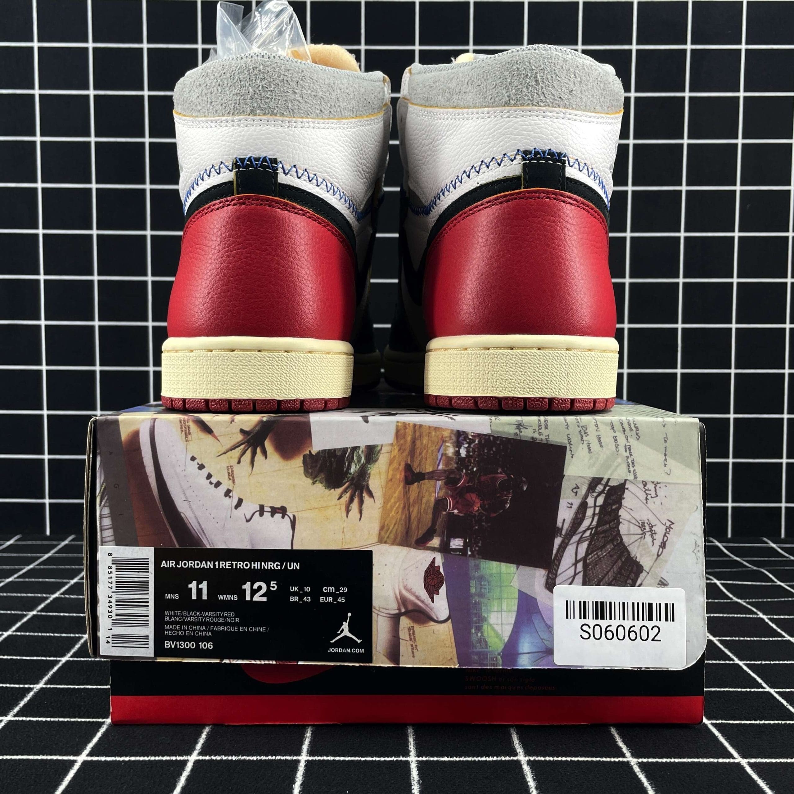 Jordan 1 Retro High Union Los Angeles Black Toe