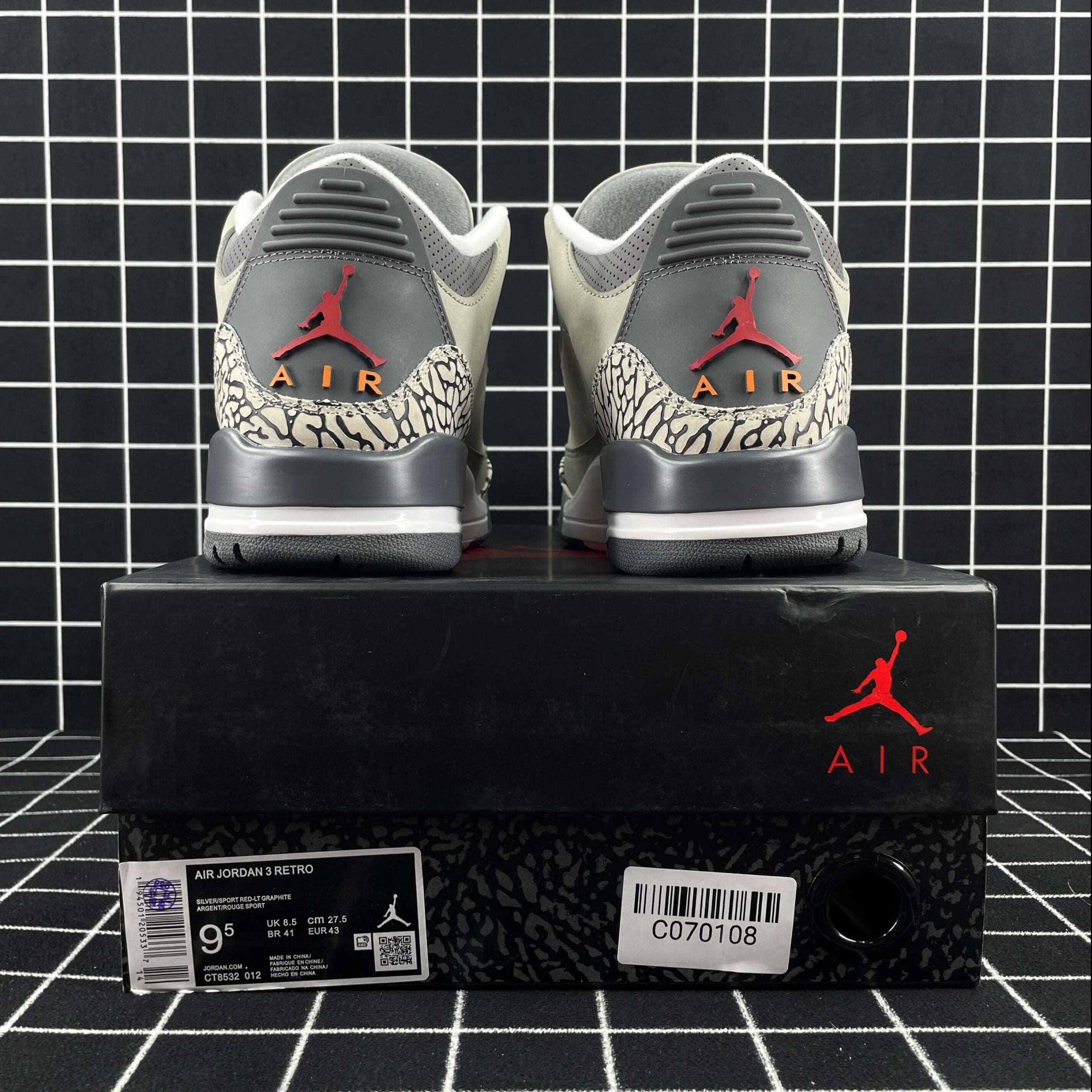 Jordan 3 Retro Cool Grey Replica