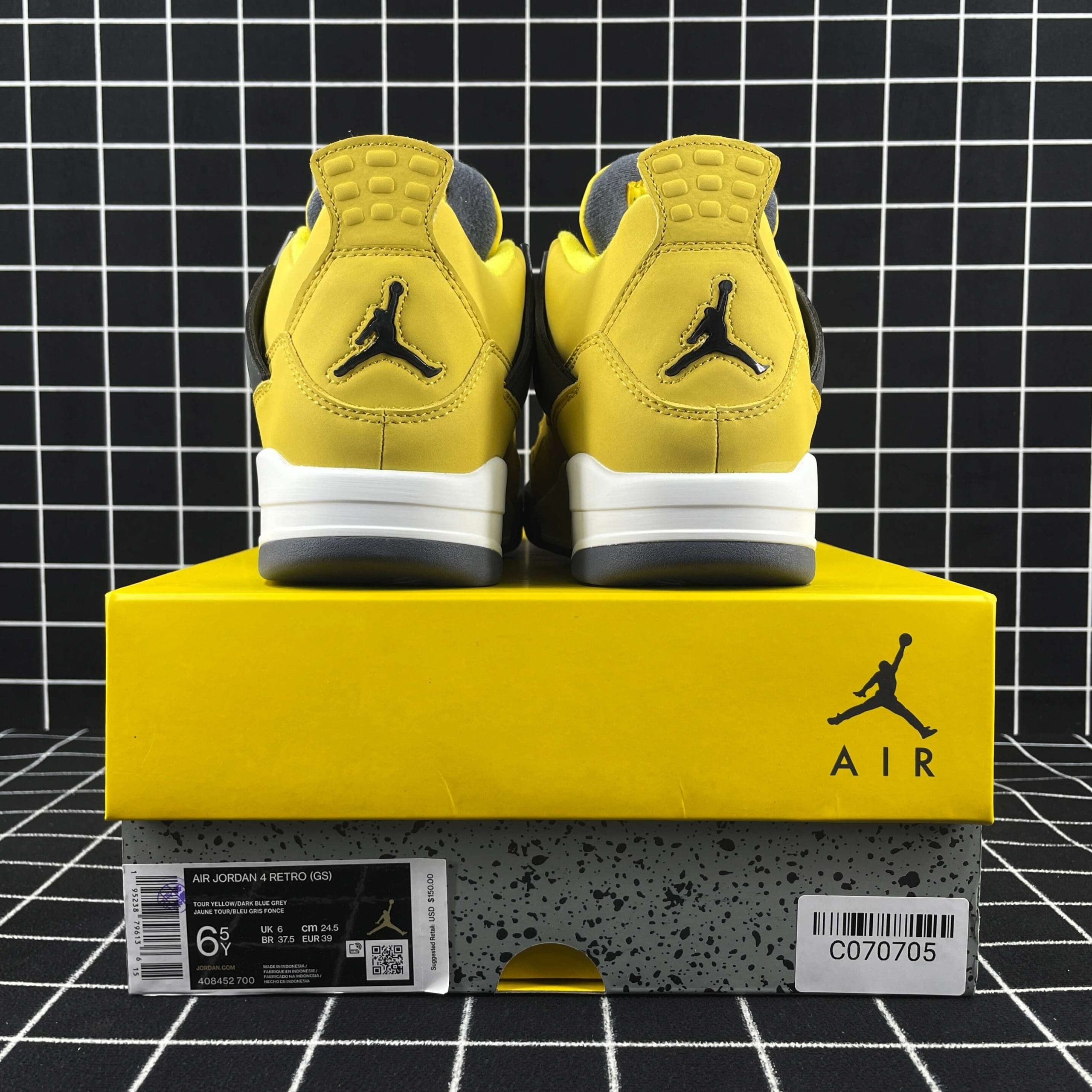 Jordan 4 Retro Lightning Replica