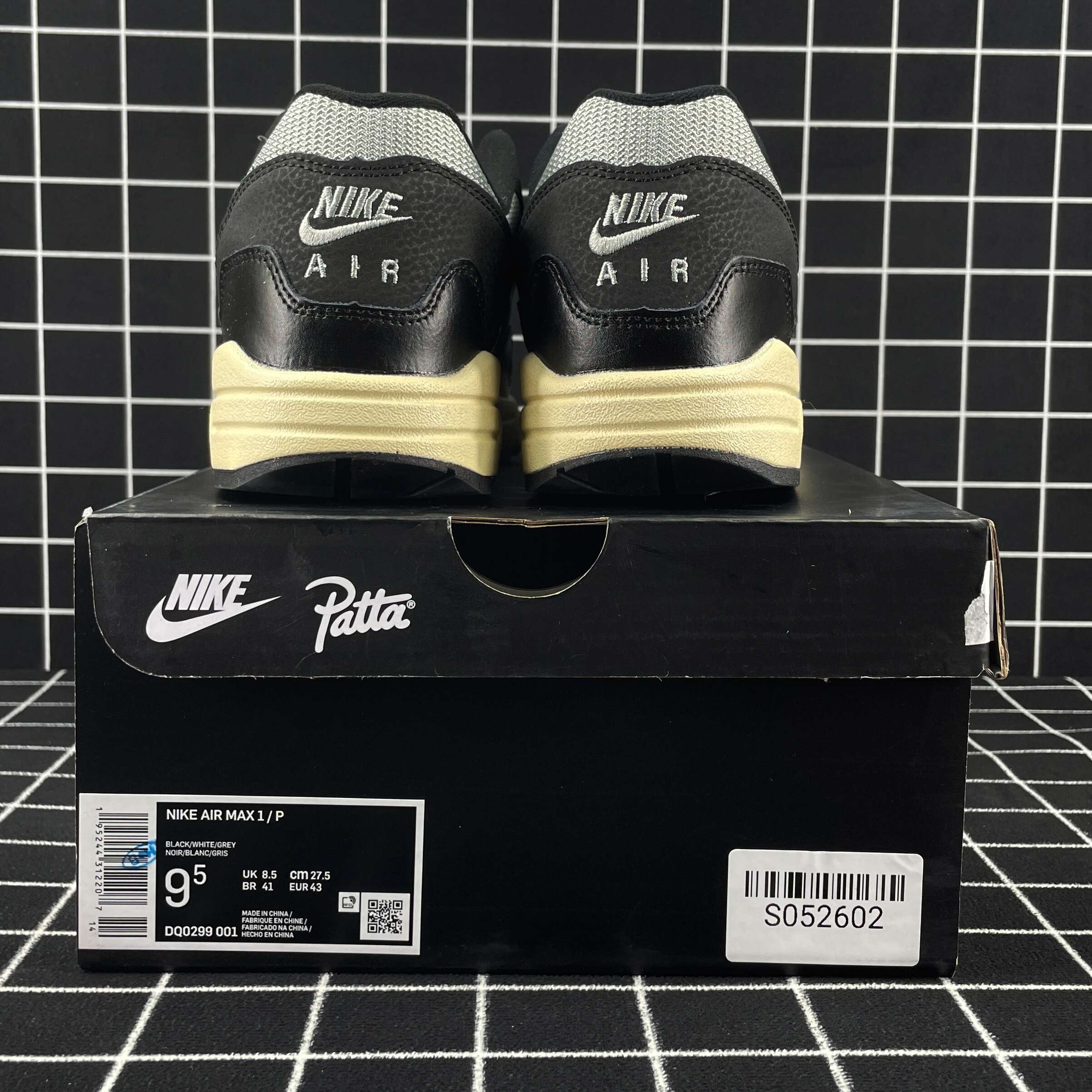 Nike Air Max 1 Patta Waves Black (without Bracelet) Replica