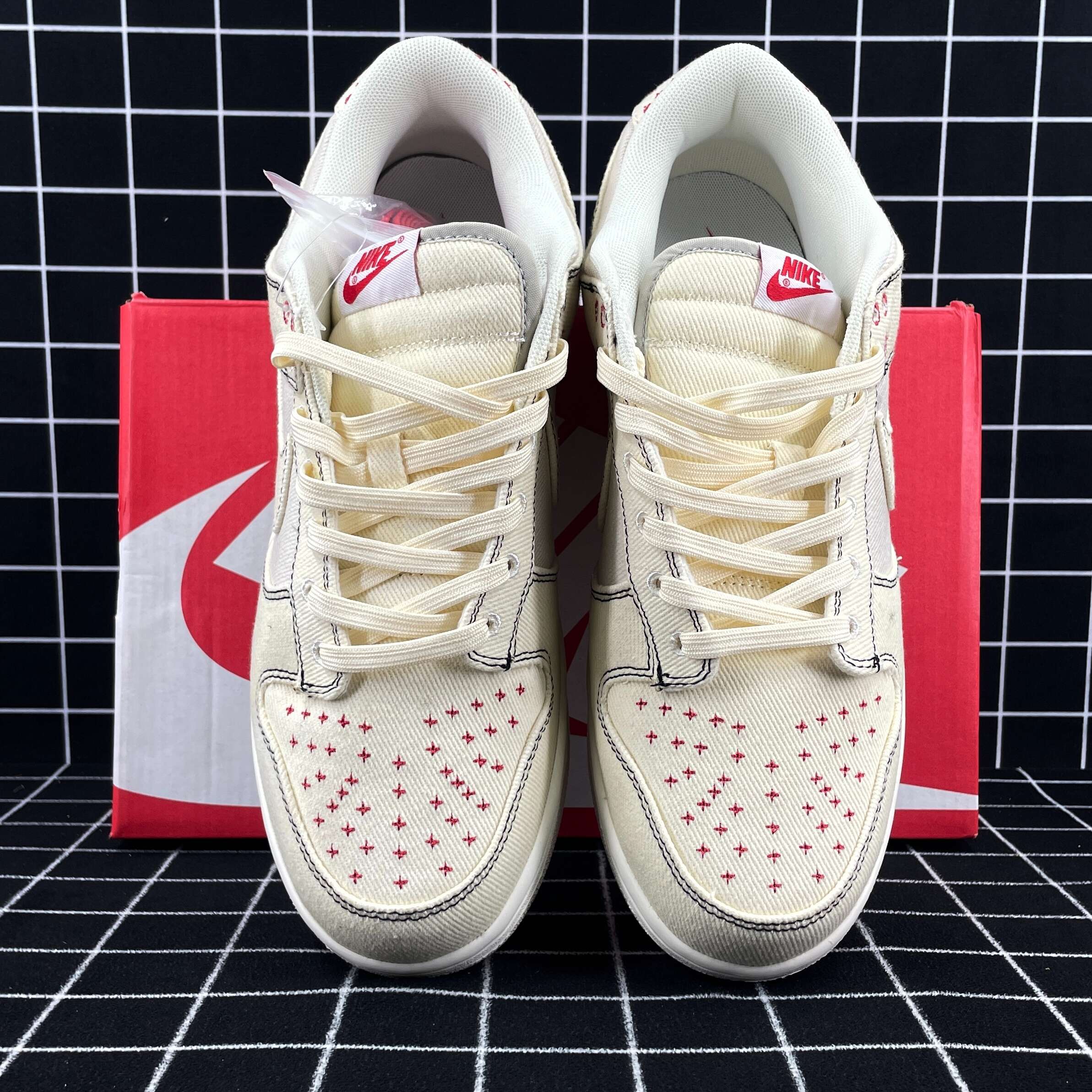 Nike Dunk Low Light Orewood Brown Sashiko Replica