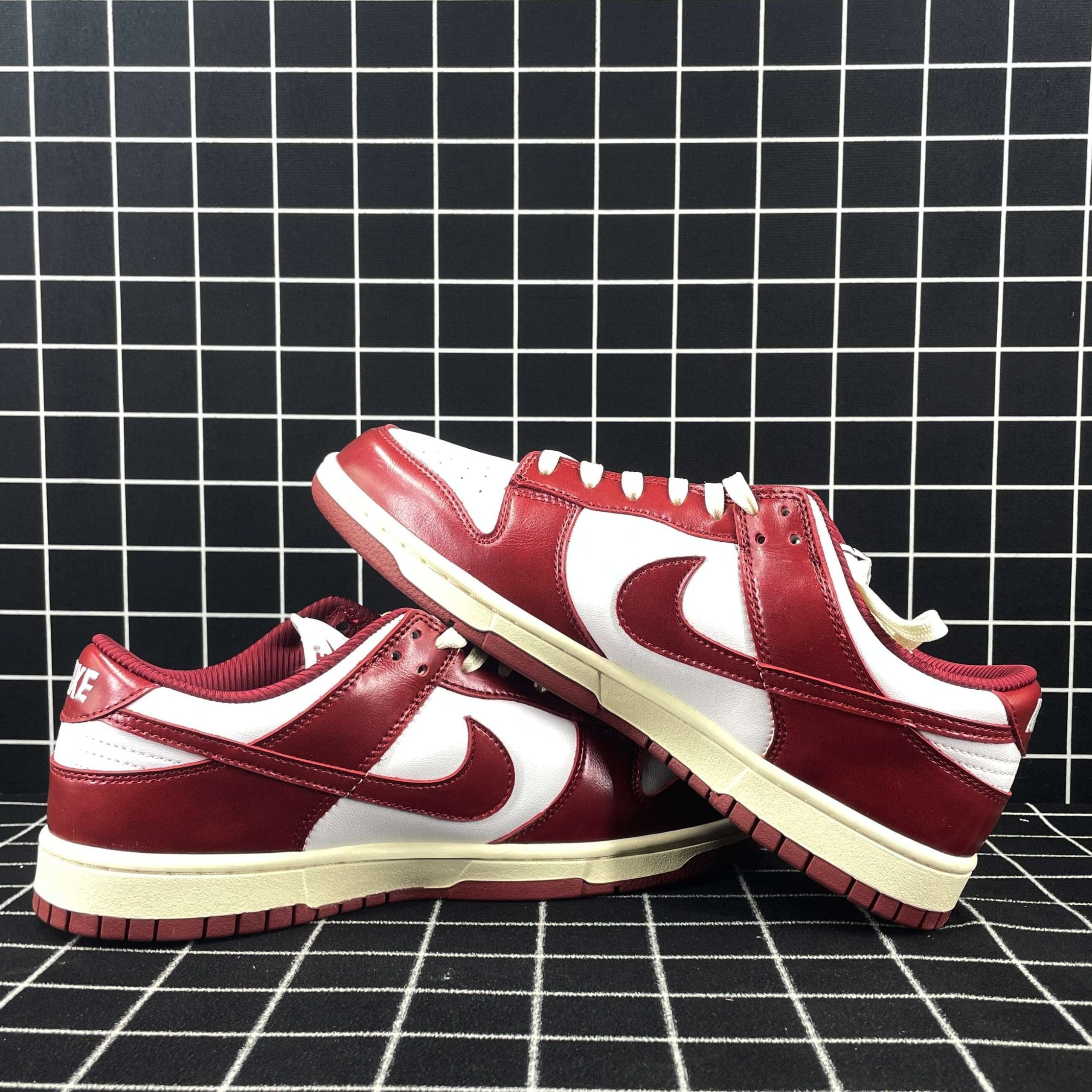 Nike Dunk Low PRM Vintage Team Red Replica
