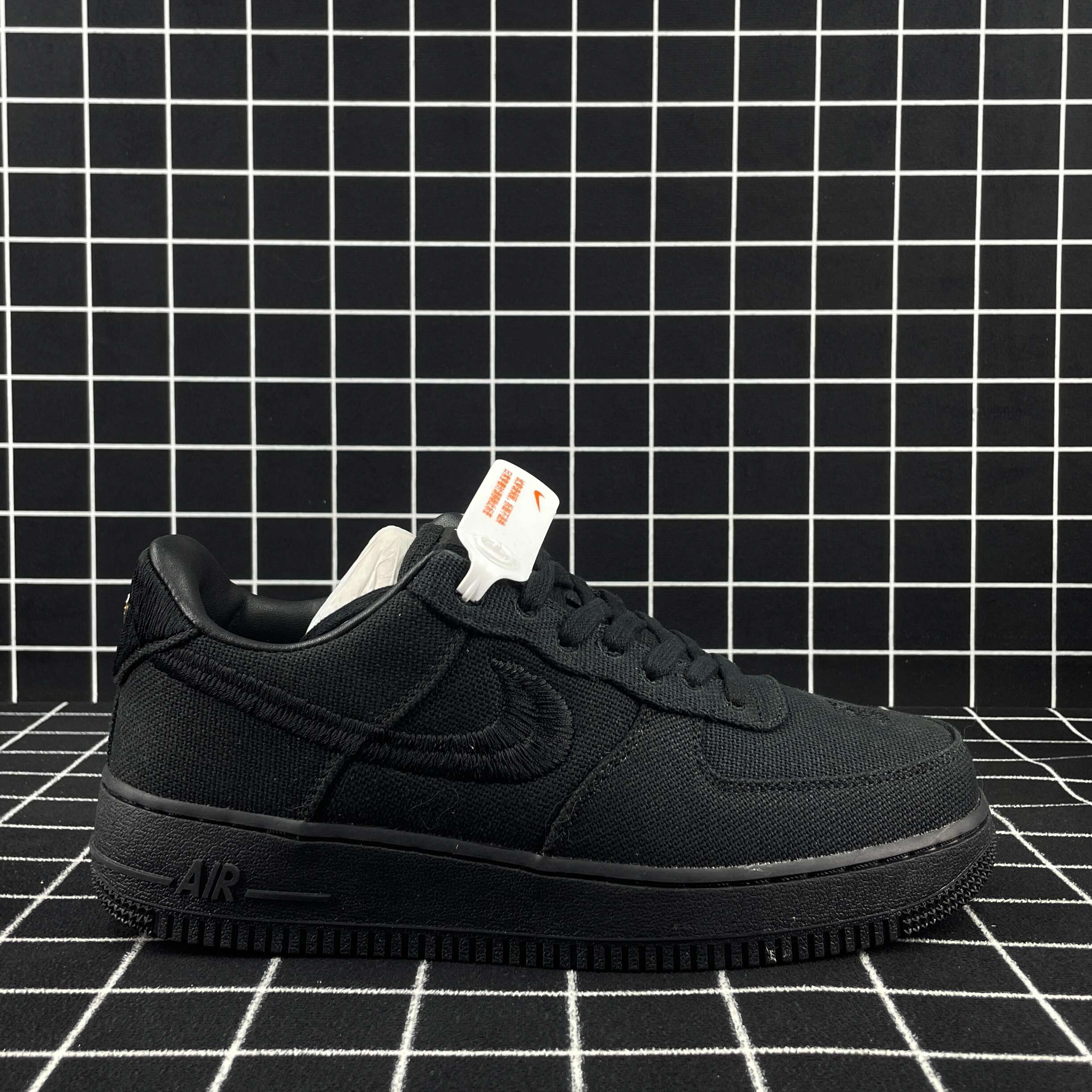 Stussy x Nike Air Force 1 Low Black Replica
