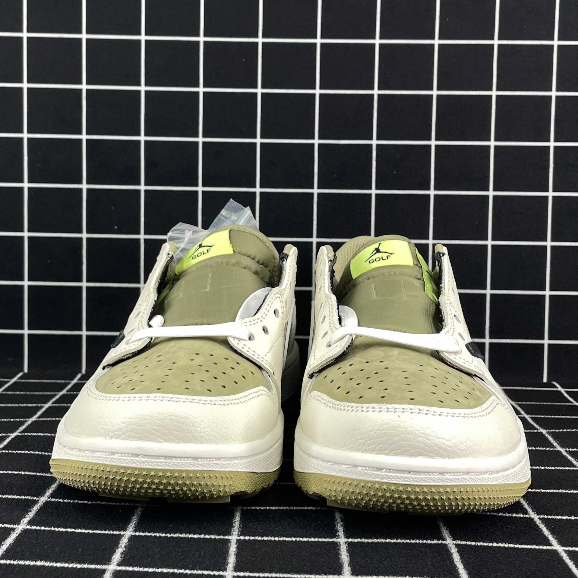 Jordan 1 Retro Low Golf Travis Scott Neutral Olive Replica