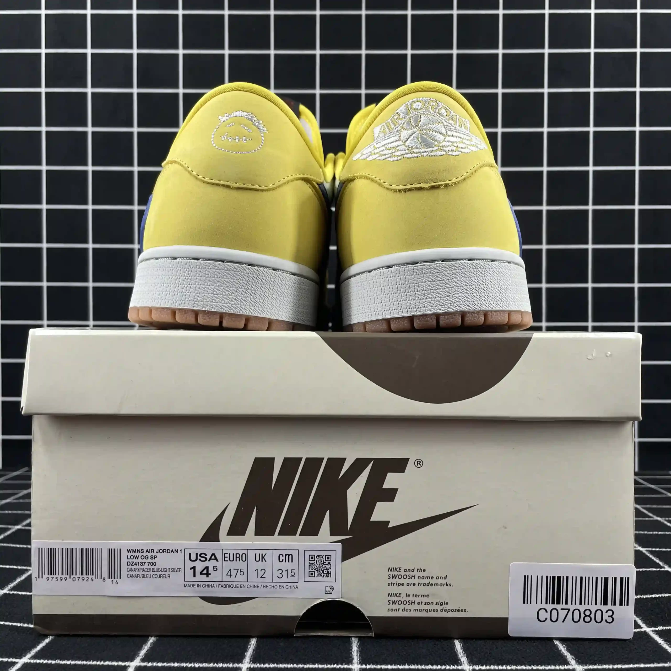 Travis Scott x Air Jordan 1 Low OG Canary Replica