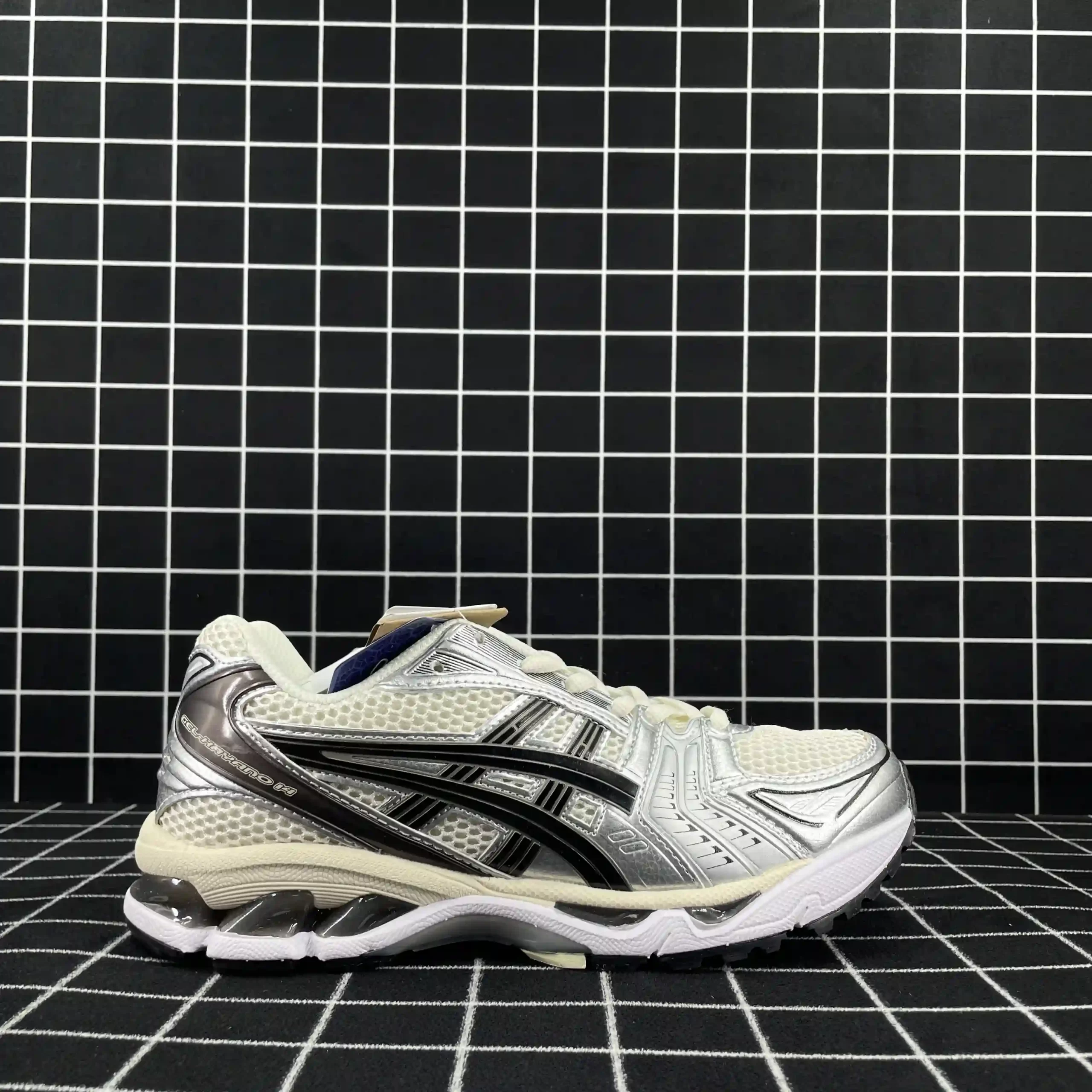 As*ic*s gel-kayano 14 cream black metallic plum