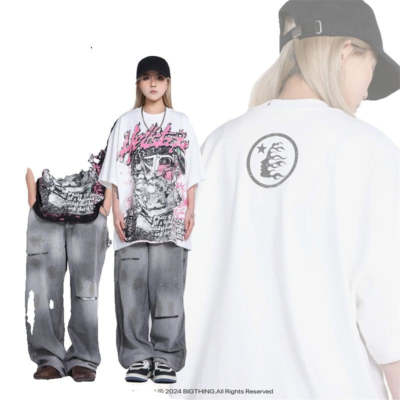 H*lst*r vintage full printed tee