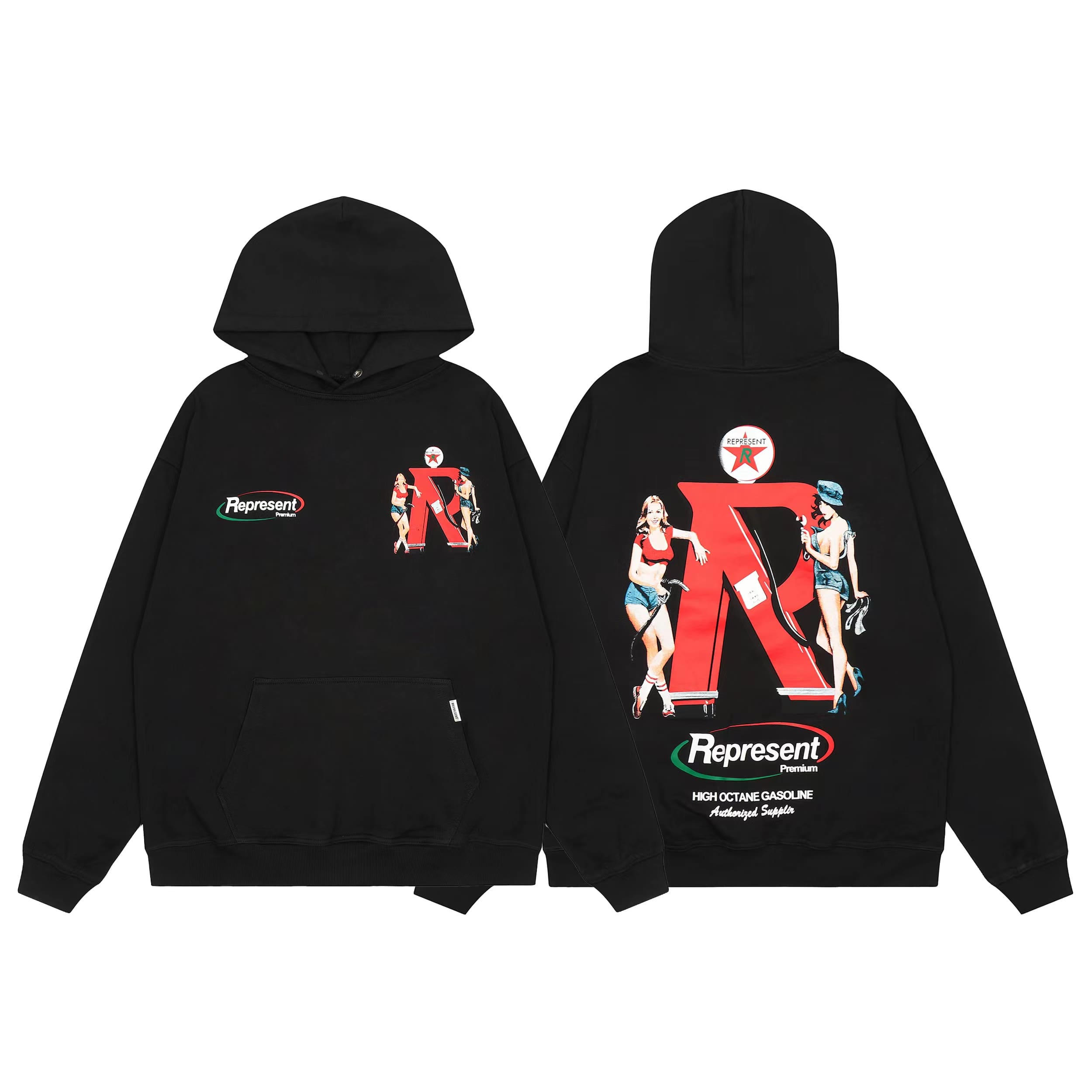 Represent Vintage Washed Doberman Pinscher Hoodie