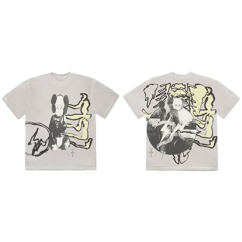 Travis Scott Cactus Jack Kaws Lightning Tee