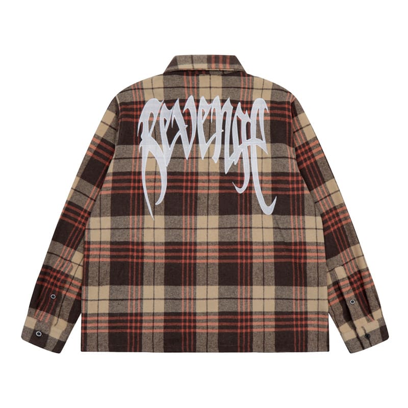 Revenge Plaid Pattern Sweater