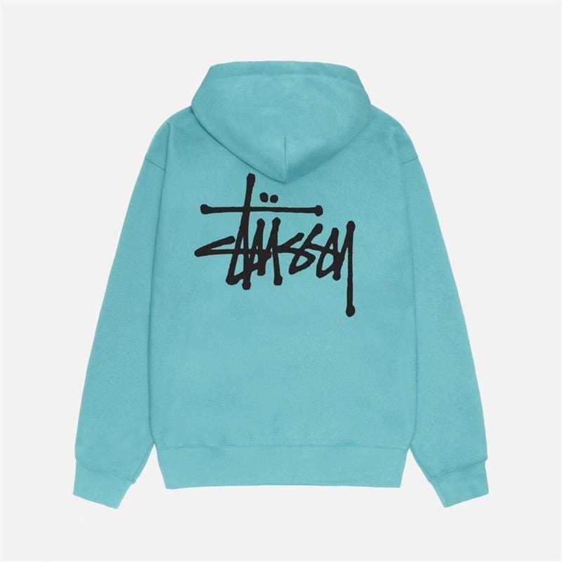 Basic Stüssy Hoodie-Ocean
