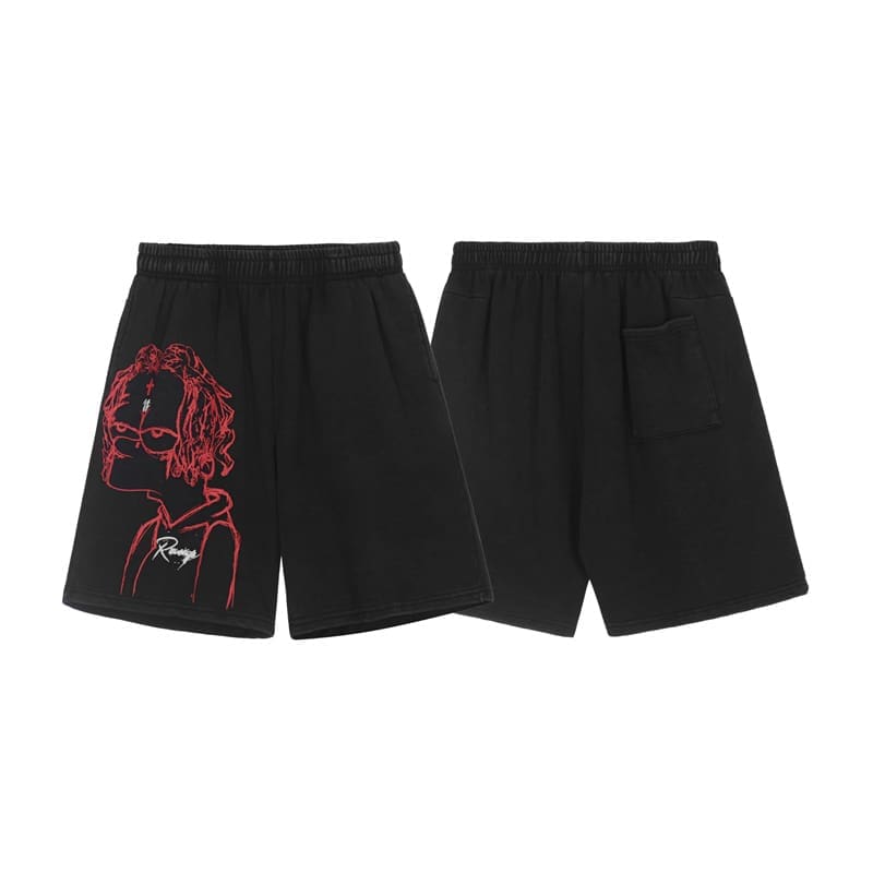 Revenge Xxx Ten Embroidered Shorts