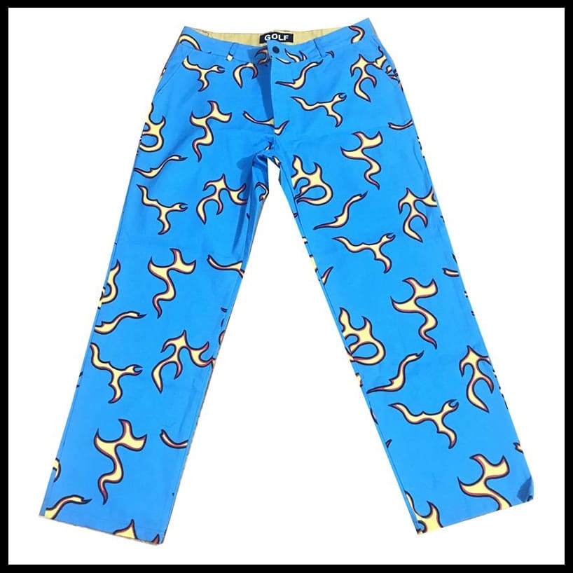 Golf Wang Blue Flame Straight-Leg Pants