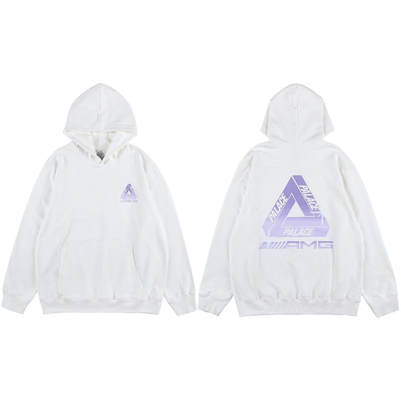 European Skateboard Triangle Print Hoodie