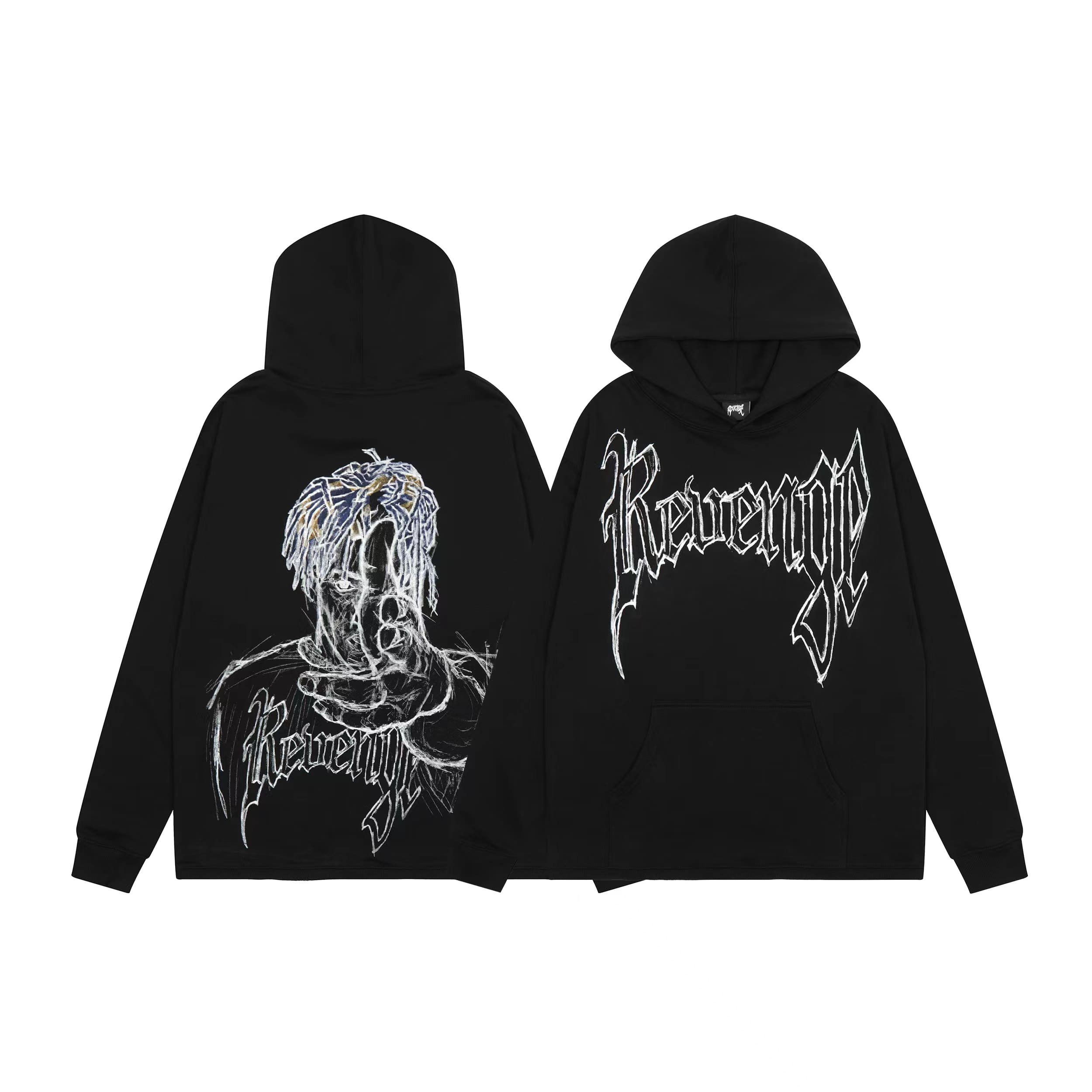 Revenge Keel Smoke Skull Hoodie