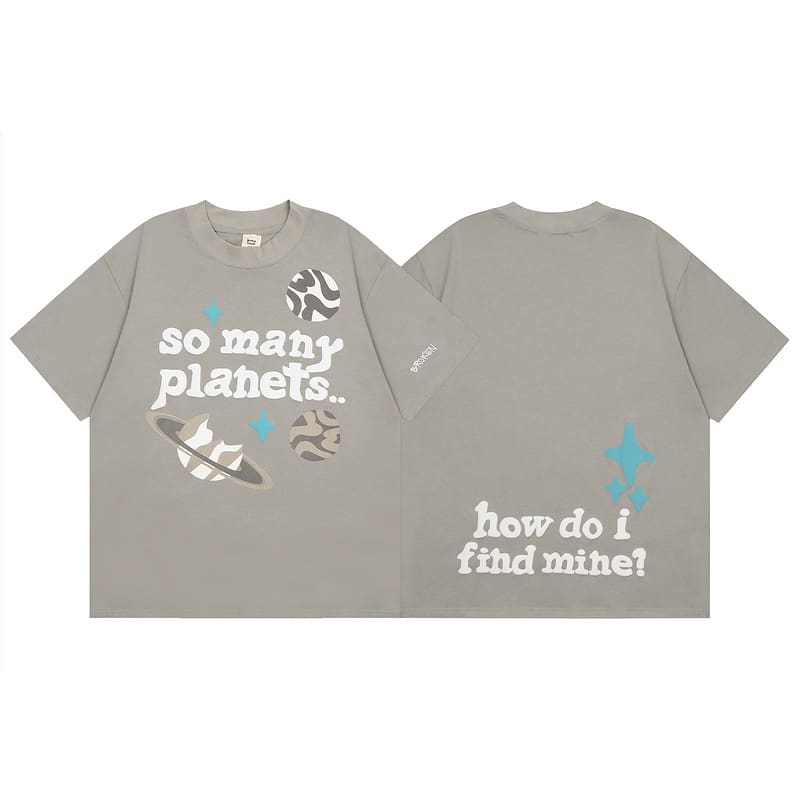 Broken Planet Puff Print Tee