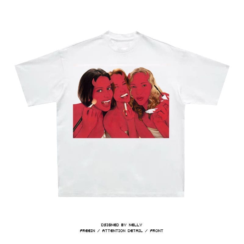 Sicko1993 3Girl Loose Print Tee