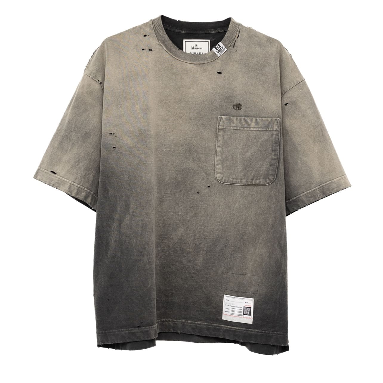 24Ss Mihara Yasuhiro Mmy Distressed Tee