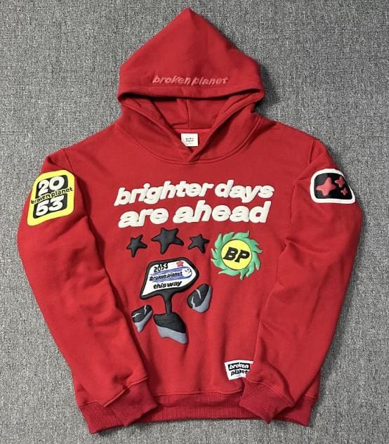 Broken Planet Puff Print Hoodie 1