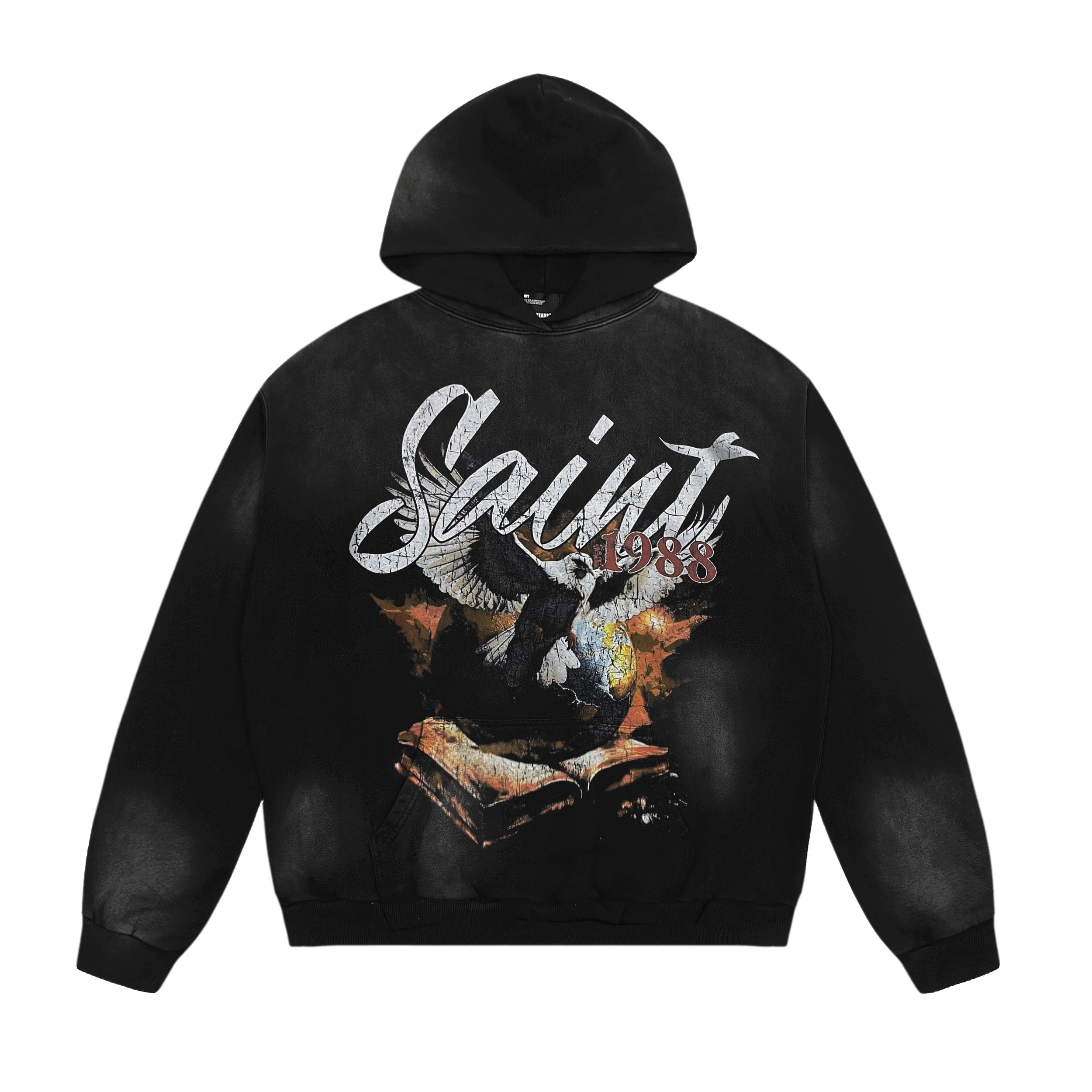 Saint Michael Washed-Out Vintage Hoodie 1
