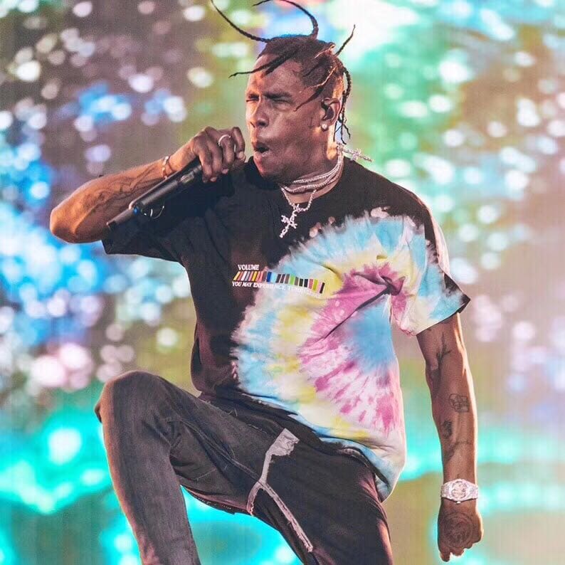 Travis Scott Astroworld Festival Run Tie Dye Tee
