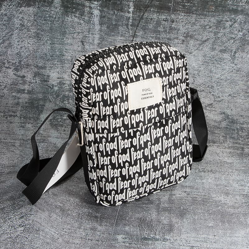 FOG Shoulder Bag Over Printed Letters ESSENTIALS Crossbody Satchel for Men and Women
