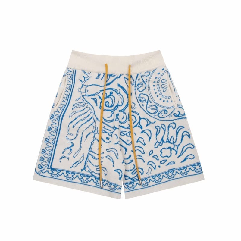 Rhude Paisley Logo Jacquard Shorts