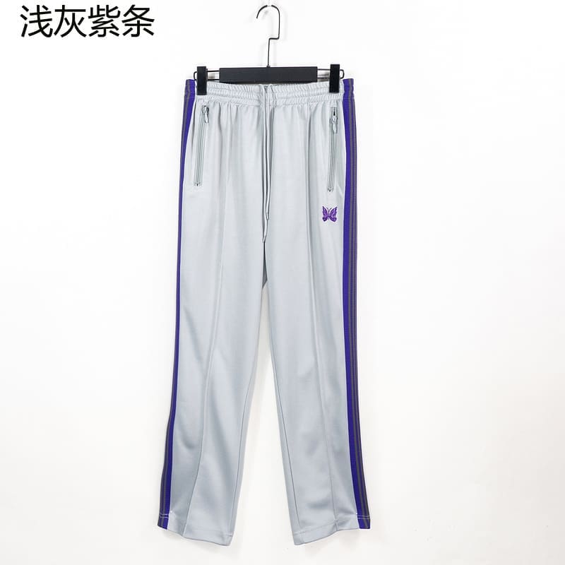 Needles Butterfly Embroidery Side Stripe Pants (Style 3)