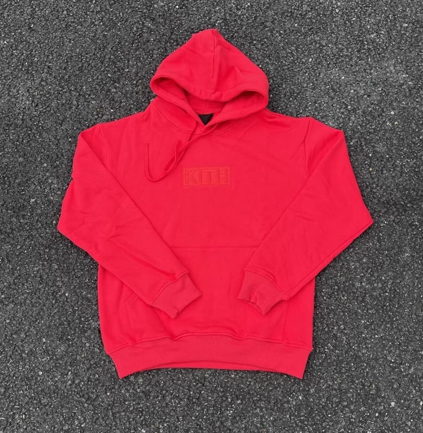 Kith Box Logo Embroidered Fleece Sweater