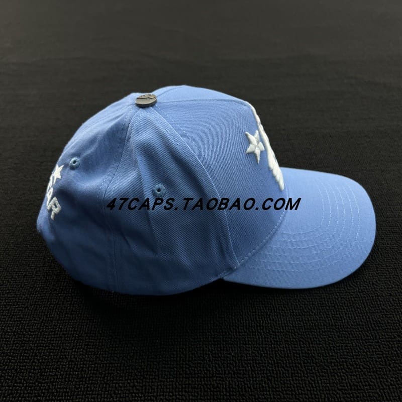 H*lst*r american hip hop adjustable peaked cap with rhinestone