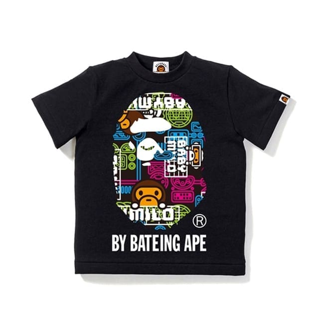 Bape Children’S Clothing Cartoon Short Sleeve Tee