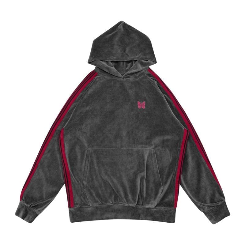 Needles 23Ss Velvet Embroidery Butterfly Hoodie