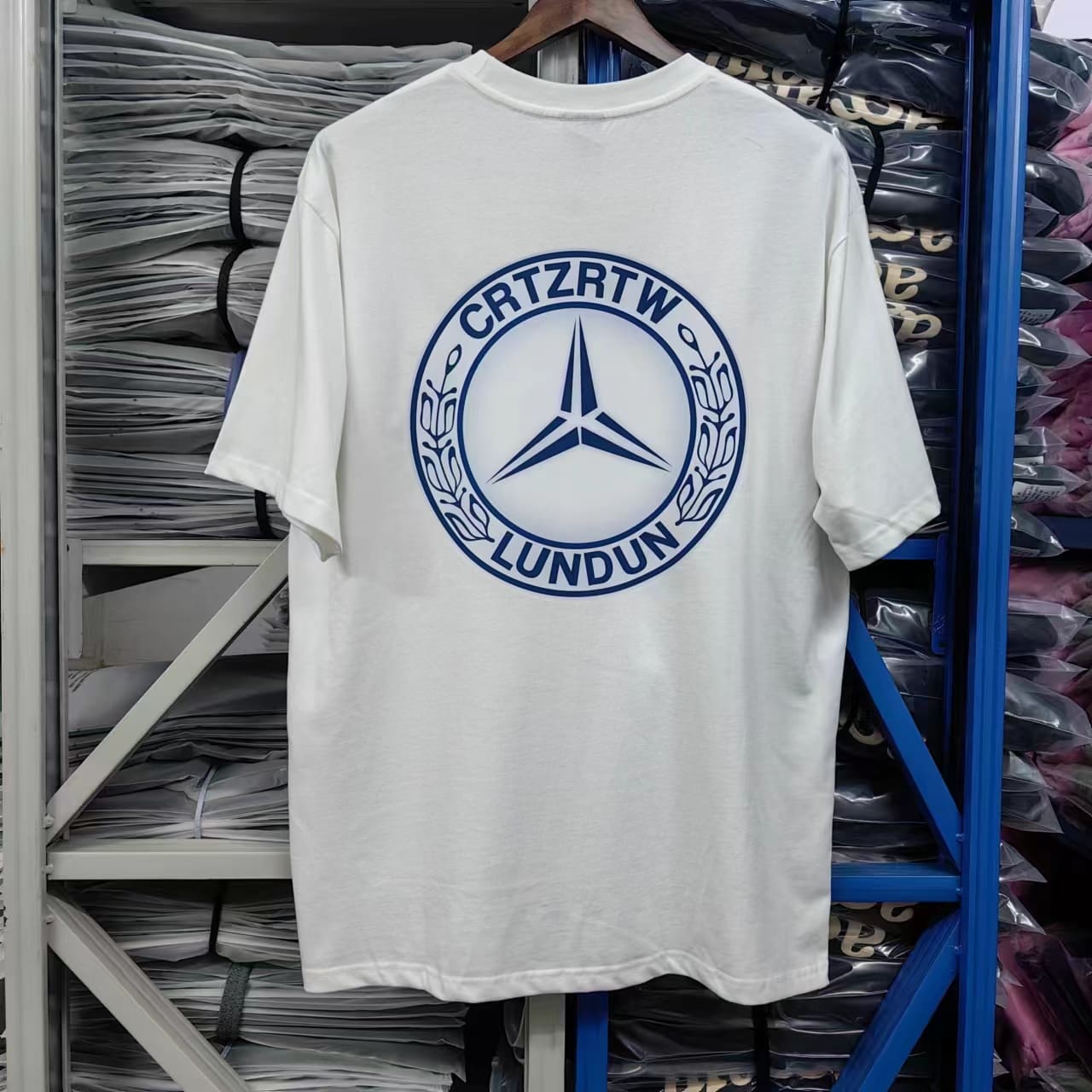 Corteiz Devil Island Printed Cotton Casual Round Neck T-Shirt for Men and Women