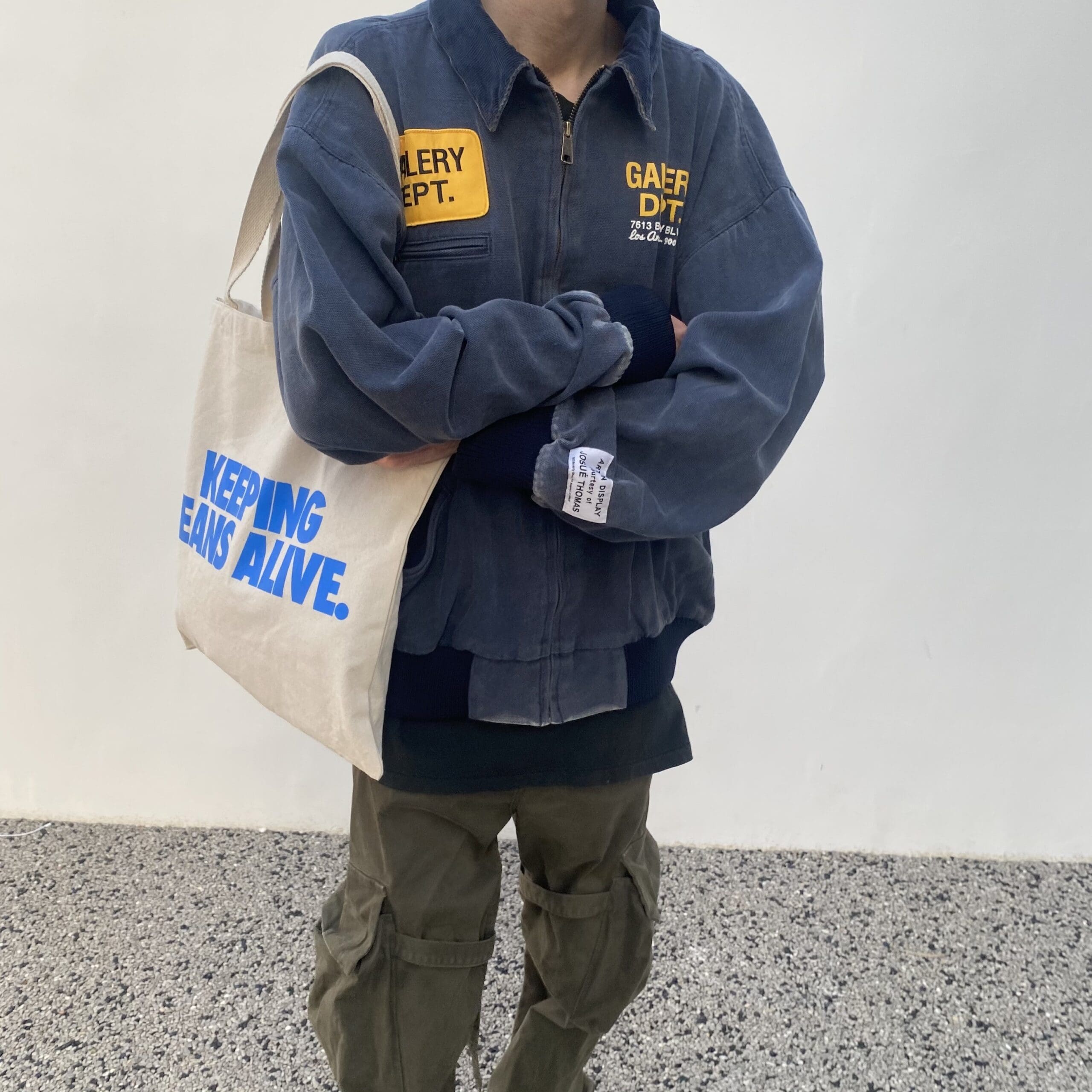 Gallery Dept Retro Washed Distressed Denim Jacket