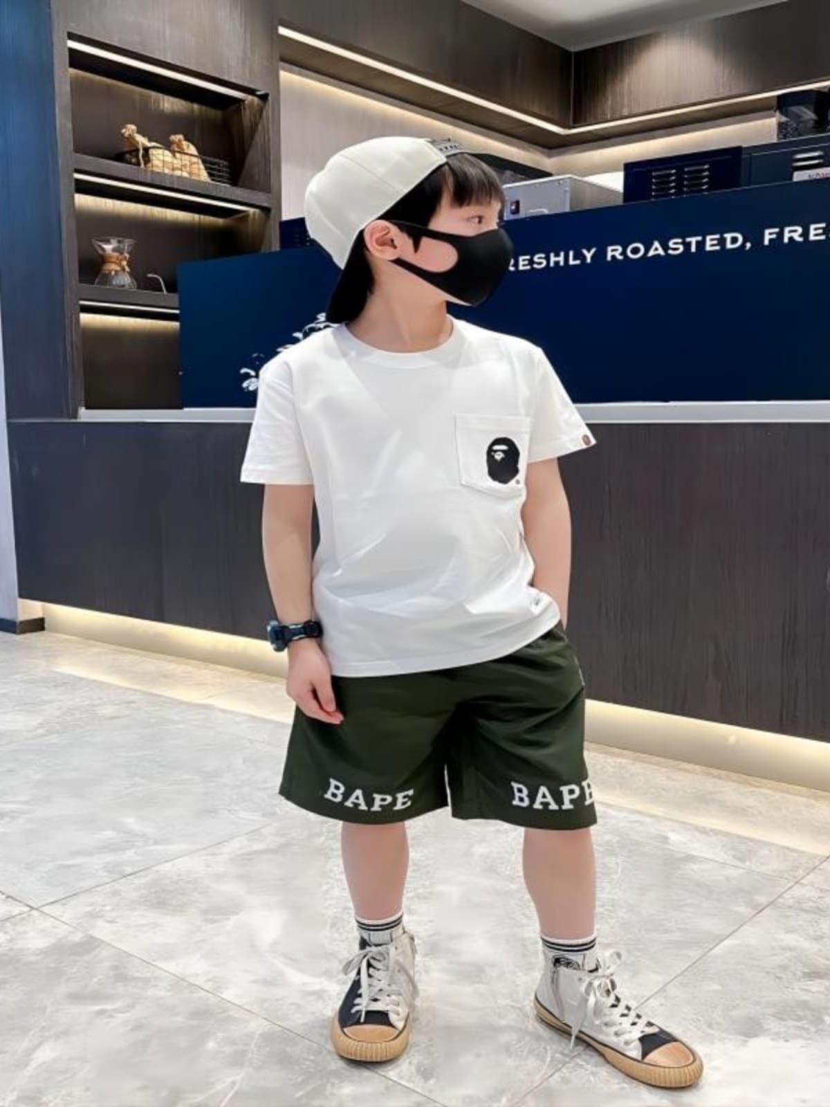 Bape Children’S Printed Cotton T-Shirt