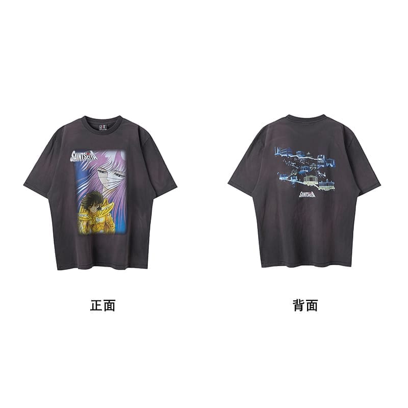 Saint Michael Vintage Short-Sleeved T-Shirt European Hip Hop Niche Style