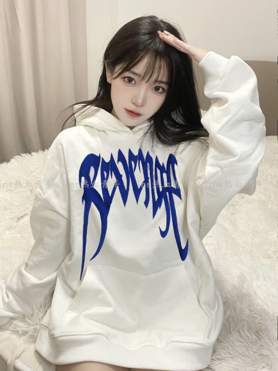 Revenge Rap Cream Logo Hoodie
