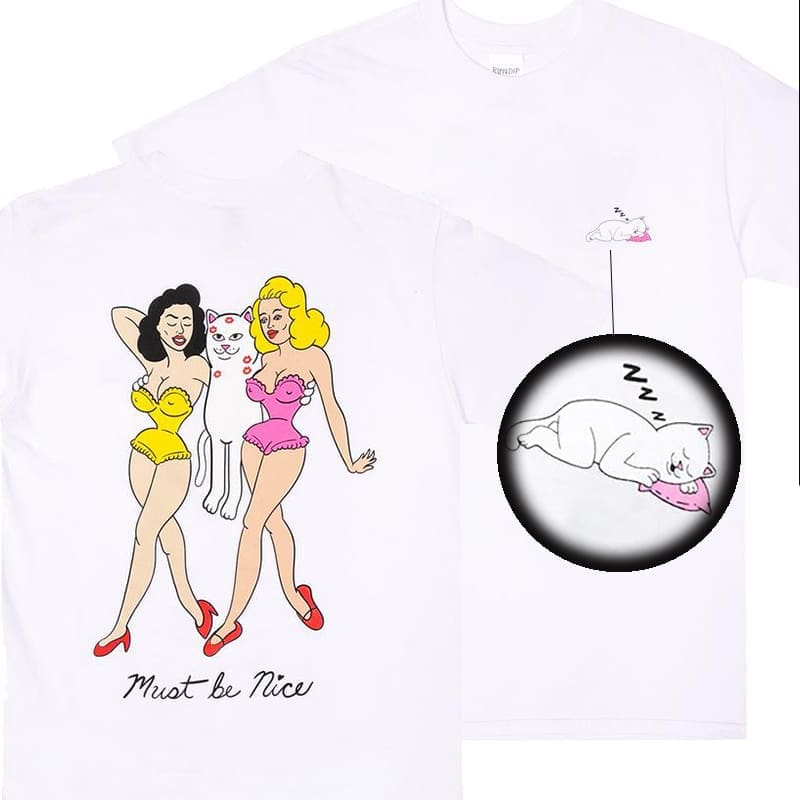 Rip N Dip Middle Finger Cat Pocket Tee