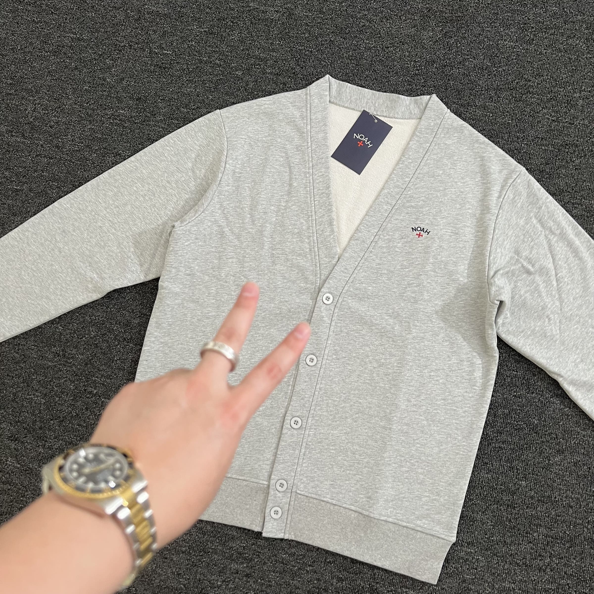 Noah Cross Portrait V-Neck Sweater