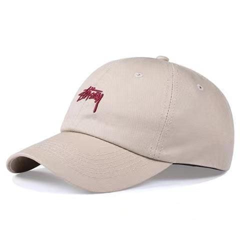 Stussy Embroidered Soft Top Baseball Cap for Men and Women