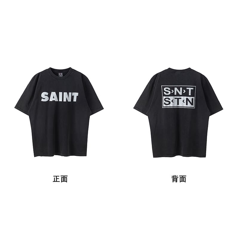 Saint Michael Vintage Short-Sleeved T-Shirt European Hip Hop Niche Style